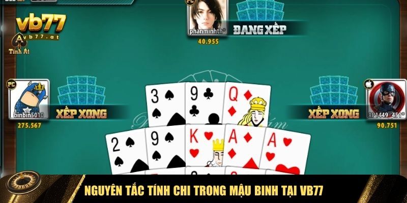 Nguyên tắc tính chi game Mậu Binh VB77